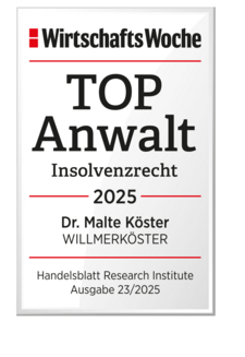 Wirtschaftswoche TOP Anwalt Insolvenzrecht