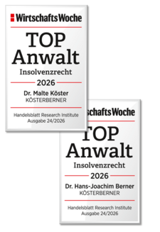 WirtschaftsWoche TOP Anwalt Koester Berner