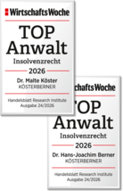 WirtschaftsWoche TOP Anwalt Koester Berner