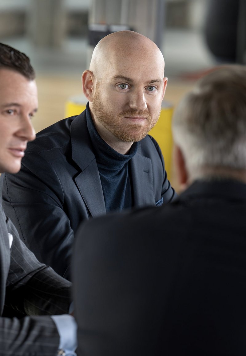 Dr. Hans-Joachim Berner im Gespräch mit Dr. Malte Köster und Marc Kampfenkel